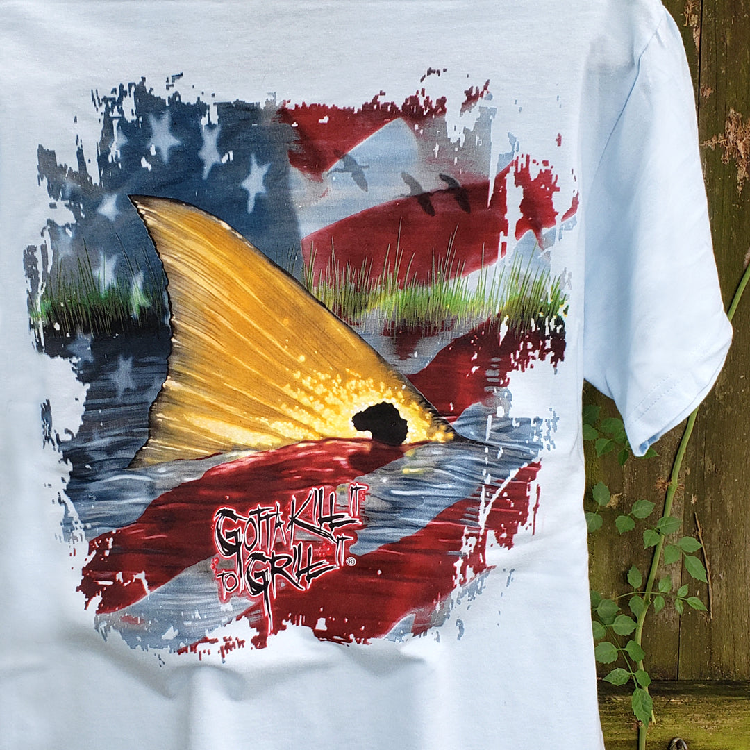 Redfish Tail Pocket Tee – gottakillittogrillit