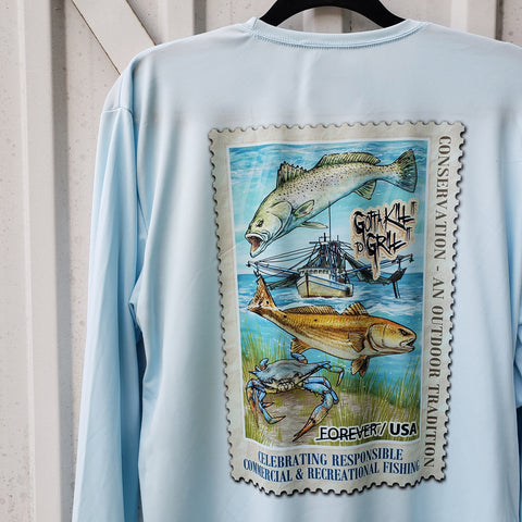 Fishing Conservation Stamp Performance Shirt